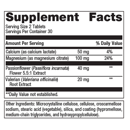 MyoCalm by Metagenics Ingredients Label