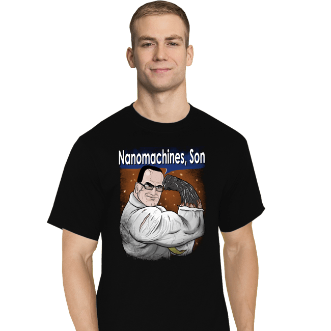 Daily_Deal_Shirts T-Shirts, Tall / Large / Black Nanomachines, Son