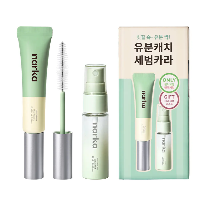 Narka Fresh Sebum Hair Mascara 15g + Gift (Fresh Veil Hair Sebum Mist 20ml)