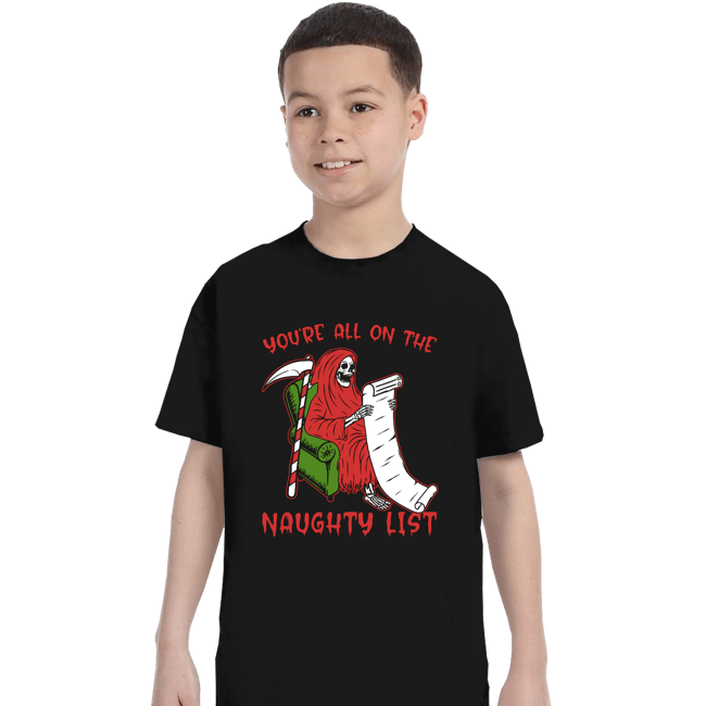 Secret_Shirts T-Shirts, Youth / XS / Black Naughty List