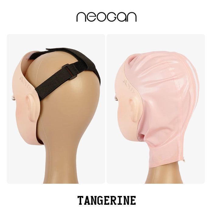 NEOGAN Tangerine female doll mask by Inthemask with gag and latex hood, detailed silicone face and realistic features.