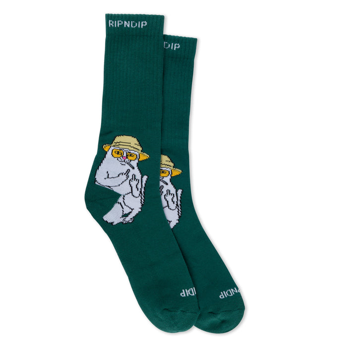 RIPNDIP Nermal S Thompson Socks (Hunter Green)
