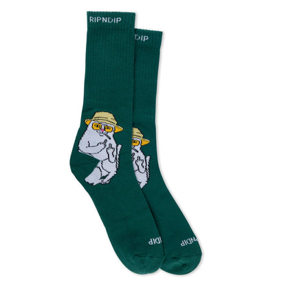 RIPNDIP Nermal S Thompson Socks (Hunter Green)