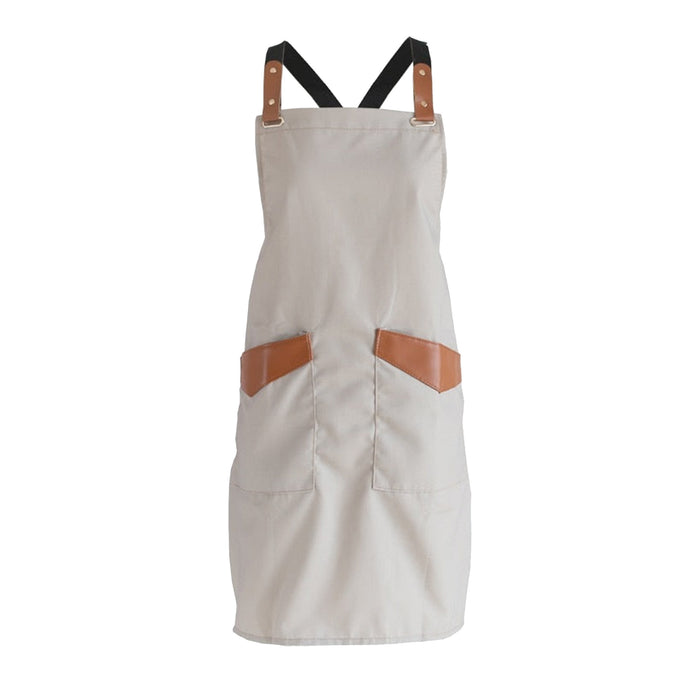 Neutral Color Apron With Pockets