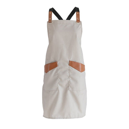 Neutral Color Apron With Pockets