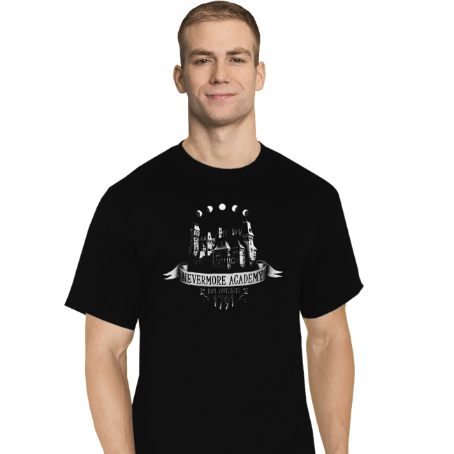 Daily_Deal_Shirts T-Shirts, Tall / Large / Black Nevermore Academy