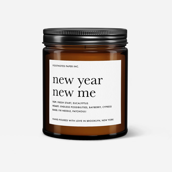 New Year New Me - Bayberry Candle - Footnotes Paper