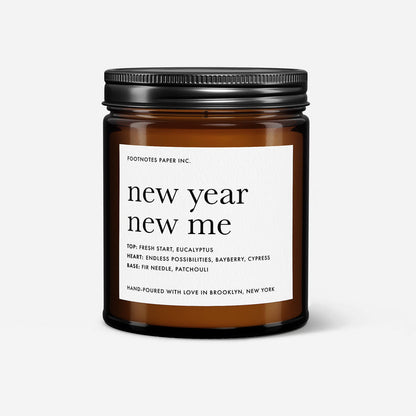 New Year New Me - Bayberry Candle - Footnotes Paper