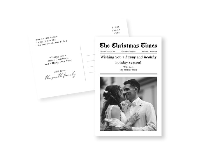 Newspaper Postcard