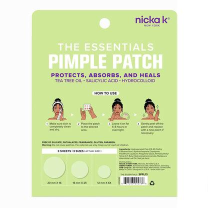 Nicka K New York Invisible Covering The Essentials Pimple Patches 3 Sizes