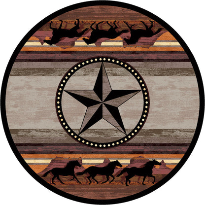 Image of an area rug, Night Stampede - Desert