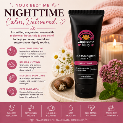 Nighttime Calm Cream | Magnesium Cream & Body Butter | 2oz