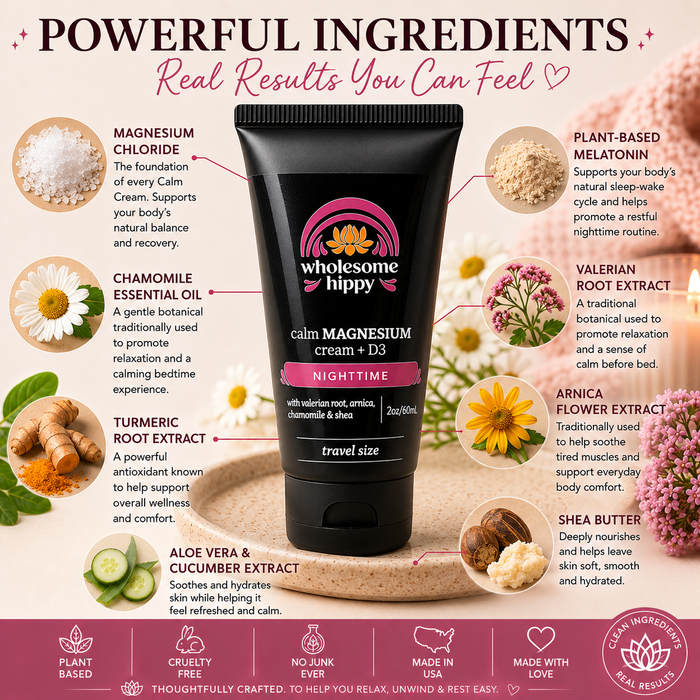 Nighttime Calm Cream | Magnesium Cream & Body Butter | 2oz