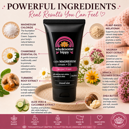 Nighttime Calm Cream | Magnesium Cream & Body Butter | 2oz