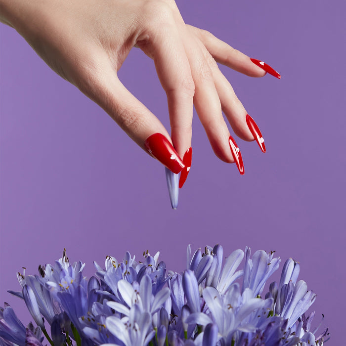 No Wipe Top Coat Gel Polish - Heart Confetti
