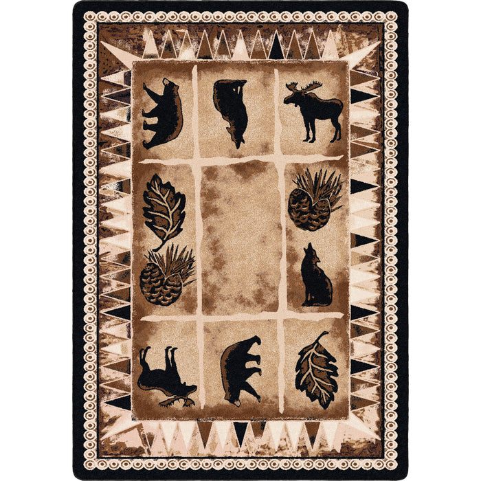 Image of an area rug, Northern Wildlife - Brown Shades
