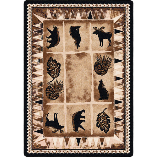 Image of an area rug, Northern Wildlife - Brown Shades