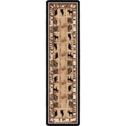 Image of an area rug, Northern Wildlife - Brown Shades