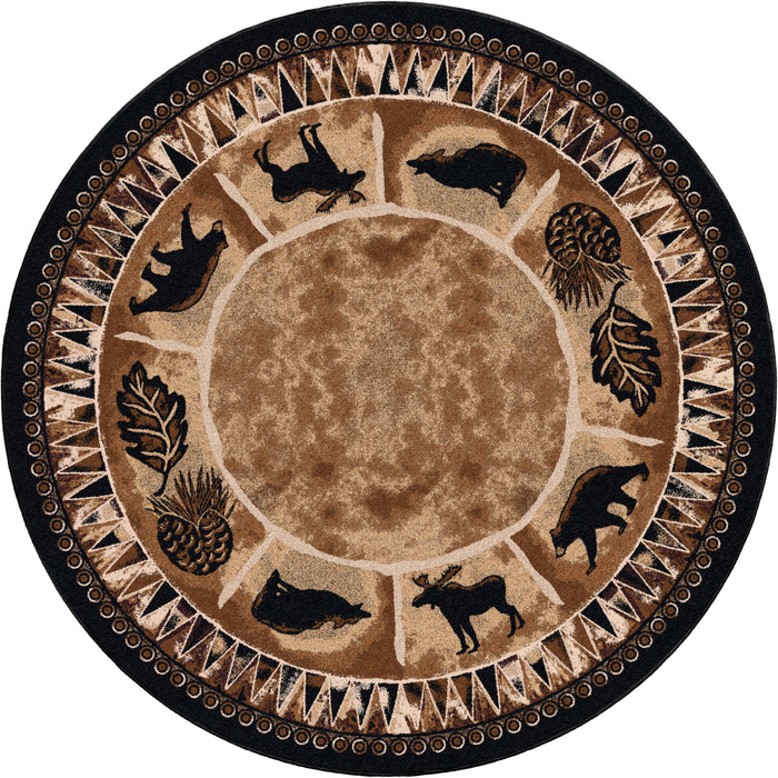 Image of an area rug, Northern Wildlife - Brown Shades