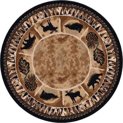 Image of an area rug, Northern Wildlife - Brown Shades