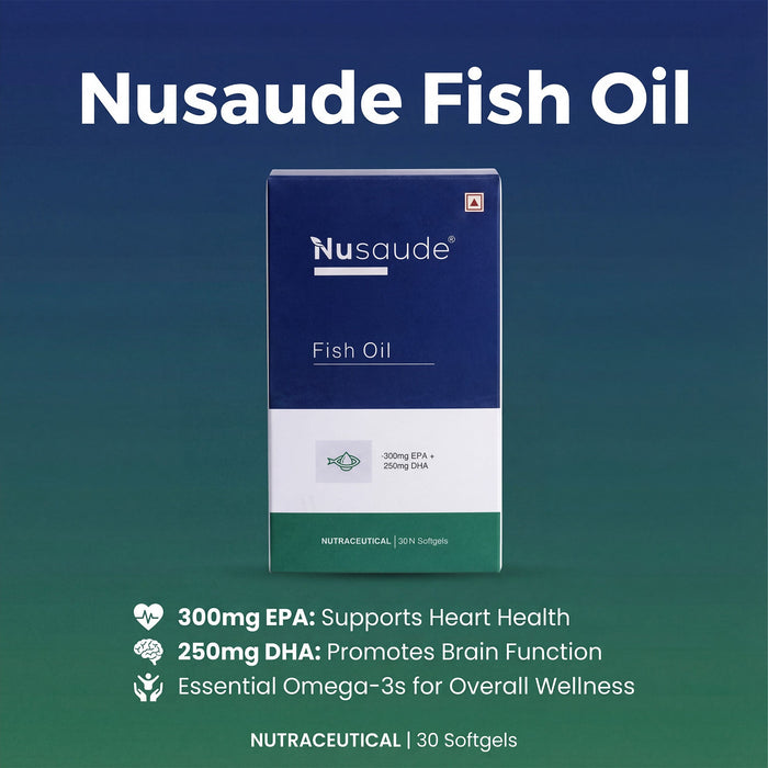 Nusaude Fish Oil Nutraceutical Softgel Capsule