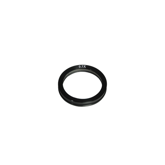 Objective Working Distance 200mm 0.5X Infinity Achromatic Objective, SKU SM51034211, three quarter front view