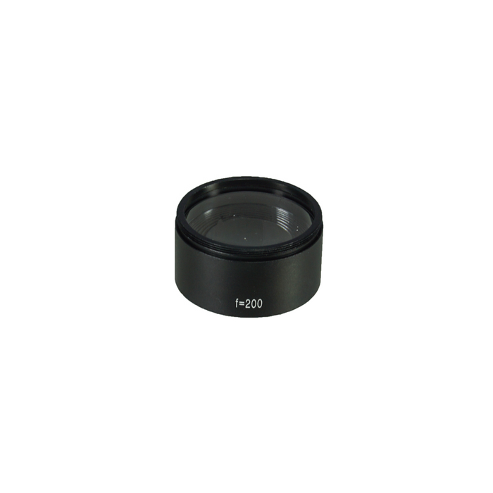 Objective Working Distance 200mm f200 Infinity Achromatic Objective, SKU SM51014511, three quarter front view