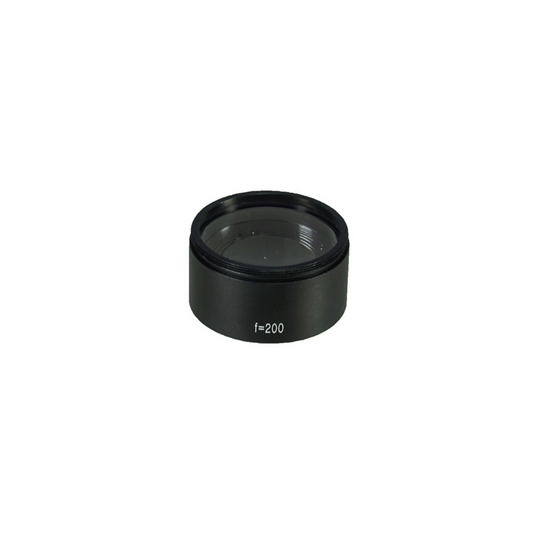 Objective Working Distance 200mm f200 Infinity Achromatic Objective, SKU SM51014511, three quarter front view