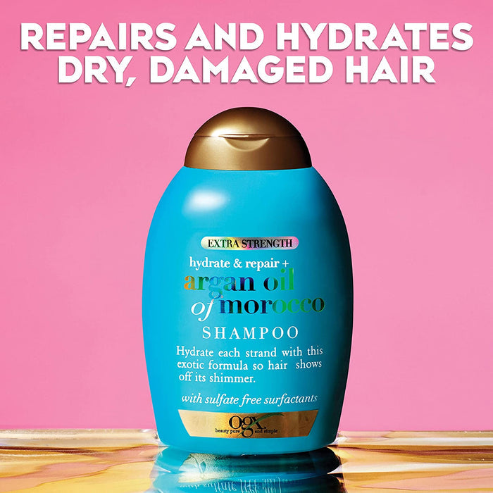 OGX Extra Strength Hydrate & Repair + Argan Oil Of Morocco Shampoo شامبو الشعر بزيت الاركان المغربي