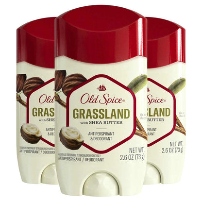 Old Spice Men Antiperspirant Deodorant Grassland with Shea Butter