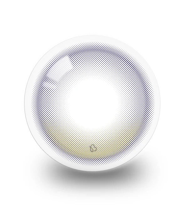 Olola Vela Moss Purple prescription colored contact lens design.