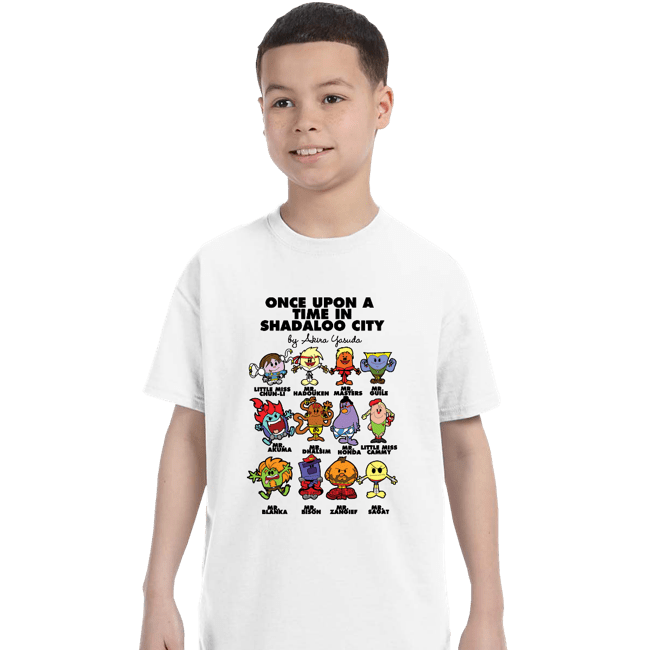 Daily_Deal_Shirts T-Shirts, Youth / XS / White Once Upon A Time In Shadaloo