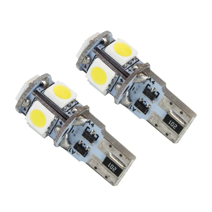 Oracle Lighting T10 5 LED 3 Chip Smd Bulbs (Pair)