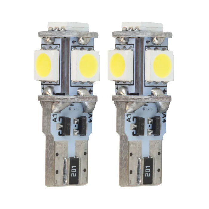 Oracle Lighting T10 5 LED 3 Chip Smd Bulbs (Pair)