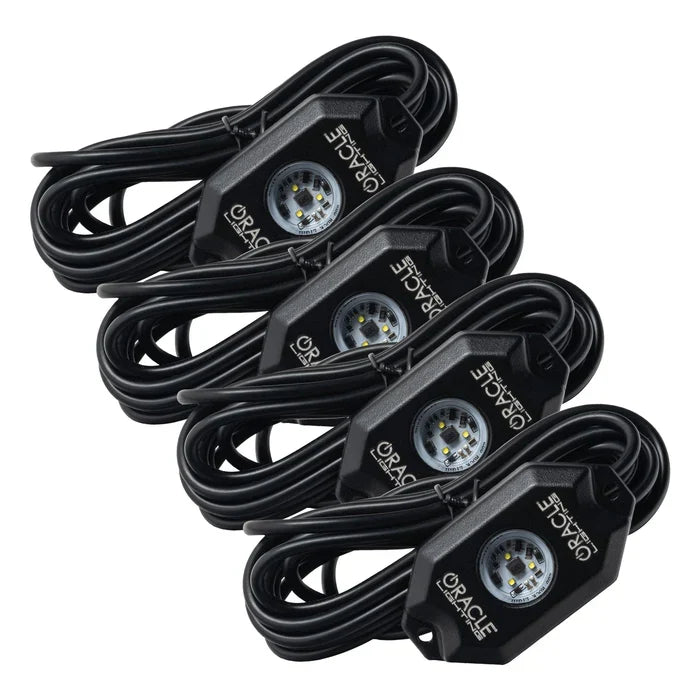 Oracle Lighting White Underbody Wheel Well Rock Light Kit - 4 Piece