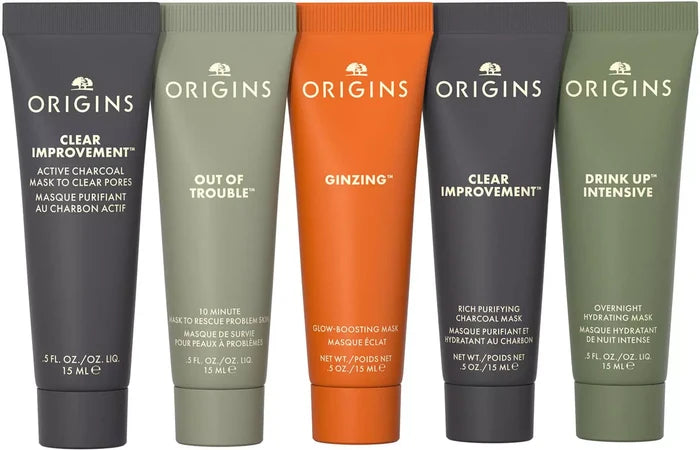Origins Multi-Maskers Five Mini Masking Essentials Gift Set NIB