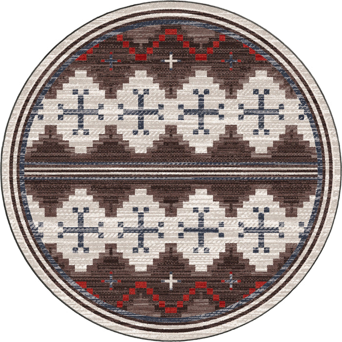 Image of an area rug, Pathways - Dusty Brown