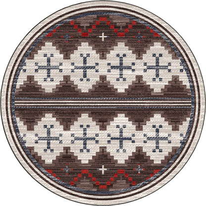 Image of an area rug, Pathways - Dusty Brown