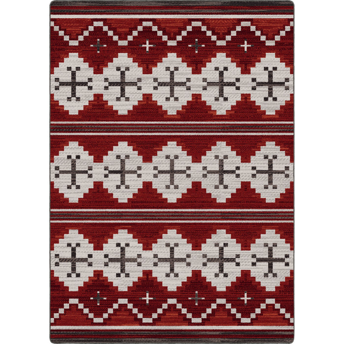 Image of an area rug, Pathways - Red