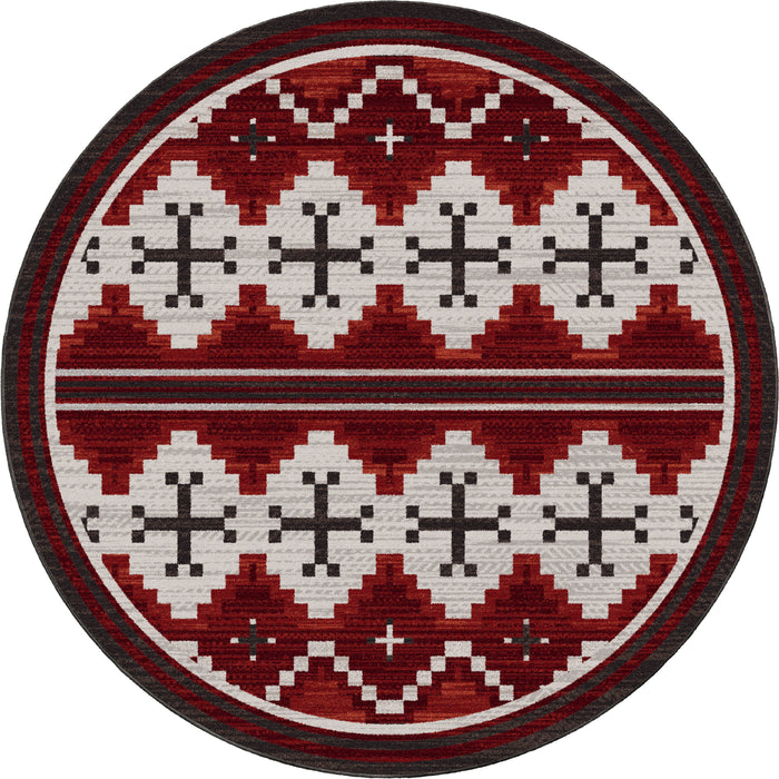 Image of an area rug, Pathways - Red