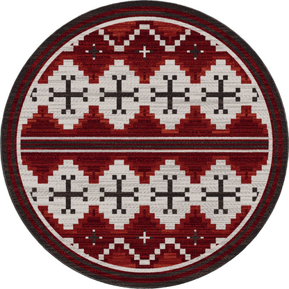 Image of an area rug, Pathways - Red