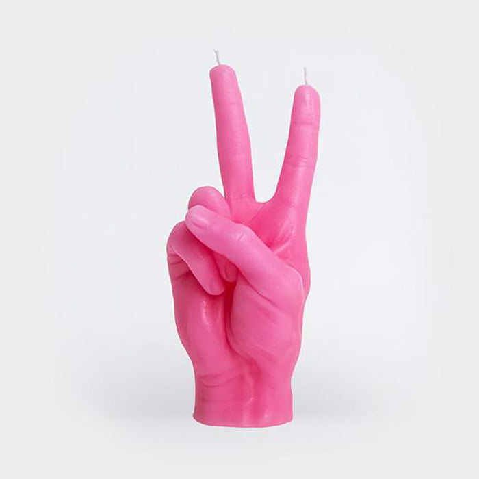 Peace Sign Hand Candle