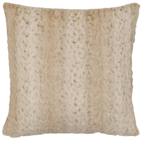 Pearl Leopard Faux Fur Euro Sham - 26"x26"