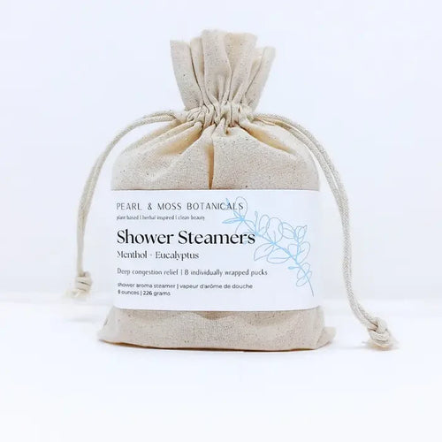 Pearl & Moss Shower Steamers | Menthol + Eucalyptus - Magnolia Lane co. Home + Garden + Gift