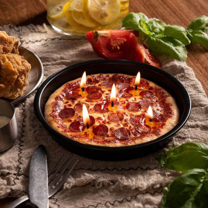 Pepperoni Pizza Candle