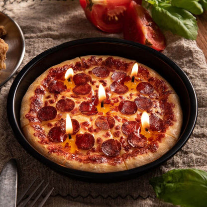 Pepperoni Pizza Candle