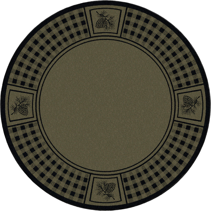 Image of an area rug, Pine Refuge - Green