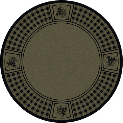 Image of an area rug, Pine Refuge - Green