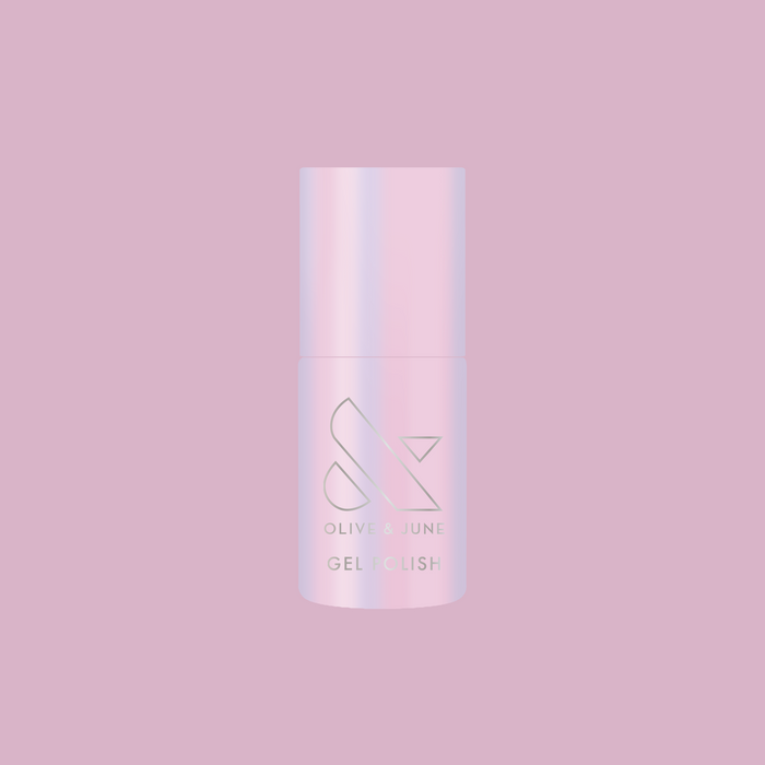 Pink Goldfish - Gel polish bottle in soft pink iridescent shade for a radiant mani by Olive and June
