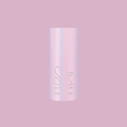 Pink Goldfish - Gel polish bottle in soft pink iridescent shade for a radiant mani by Olive and June